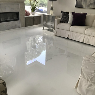 Epoxy Flooring In Living Room